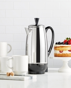 lot 27344 image: Farberware 12-Cup Percolator, Stainless Steel, FCP412