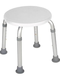 lot 27349 image: Drive Medical RTL12004KD Adjustable Height Bath Stool, White