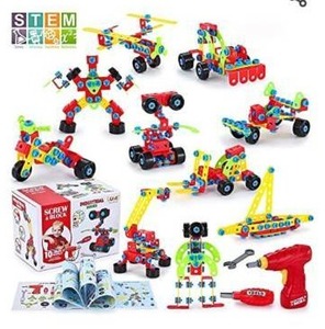 lot 27269 image: TINOTEEN STEM Toys Building Toys Creative Construction Building Blocks Take Apart Toy for Kids Children 552 PCS