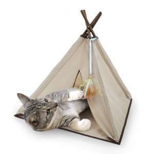 lot 27358 image: SmartyKat Kitty Camp TeePee Cat Toy