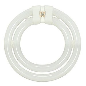 lot 27378 image: Satco S6596 3000K 55-Watt 4 Pin T9 2C Circline Lamp, Soft White
