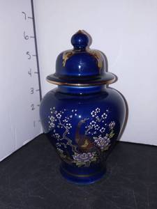 lot 1066 image: Asian Cloisonne Enamel Items with Vase