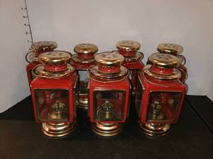 lot 1073 image: Vintage Christmas Lanterns Lot of 7