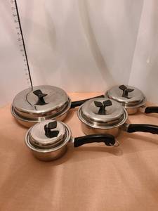 lot 1302 image: Thermo core stainless steel cookware