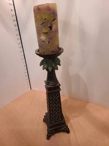 lot 1364 image: Candle stick holder and candle