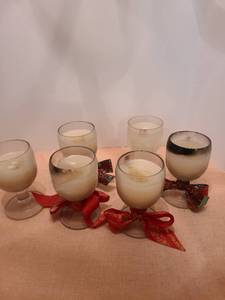 lot 1368 image: 6 home made candles
