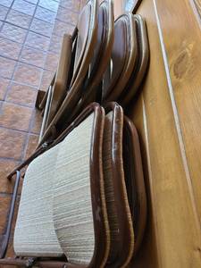lot 1396 image: 7 folding chairs