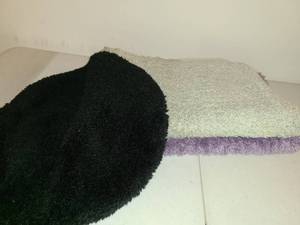 lot 1652 image: Bathroom Rugs and Toliet Seat Cover