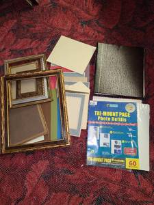 lot 2181 image: Vintage frames and photo album