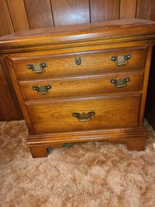 lot 2203 image: Nightstand. 26X27X17. Identical to Lot 2201.