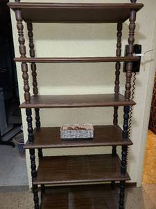 lot 2219 image: Wooden Shelf 72 x 34 x 15
