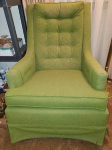 lot 1201 image: Green swivel rocker