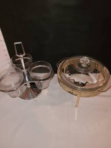 lot 1249 image: Relish Dish and chafing dish