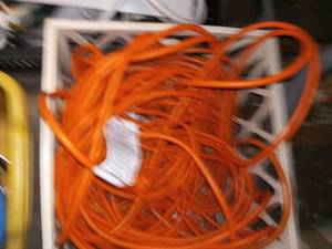 lot 3105 image: Outdoor Orange Extension Cords