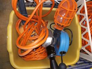 lot 3106 image: Drop Lights one on Retractable Reel