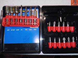 lot 3113 image: Ryobi Drill Bits with Case