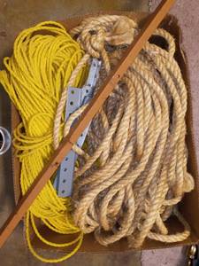 lot 3159 image: Assorted Rope and Metal Trim Pieces