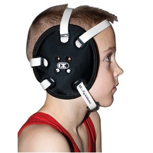 lot 55764 image: Cliff Keen Youth E58 Signature 4-Strap Stock Wrestling Headgear - Black