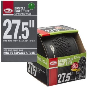 lot 55798 image: Bell Standard Tube and Kevlar Tire Bundle, 27.5 inch