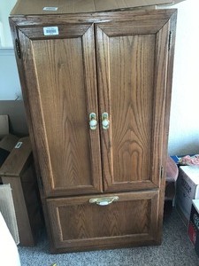lot 24122 image: Nice Wood Entertainment Center