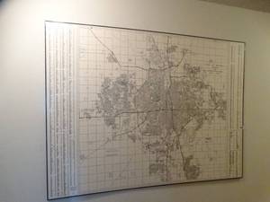lot 24001 image: 4ft x 5ft Wichita Wall Map