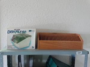 lot 24009 image: Contents on Metal Shelf  Old Office Supplies