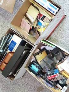 lot 24011 image: 3 Boxes of Office Supplies
