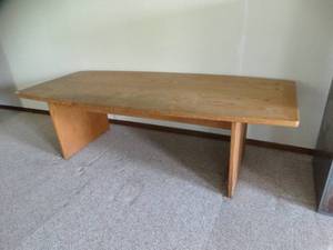 lot 24016 image: Large Light Toned Wood Conference Table