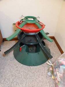 lot 24067 image: Lot of 3 Large Christmas Tree Holders  Supports