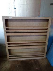 lot 39943 image: Wood Book or Periodical Shelf (46 x 48)