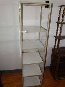 lot 39955 image: White & Glass Shelving