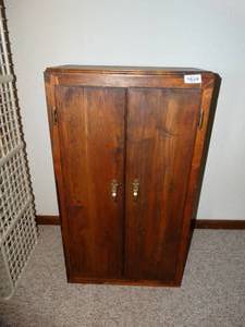 lot 24078 image: 2 door Wood Storage Cabinet