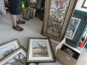 lot 24162 image: Safari Wall Art Lot  Desktop Fountain