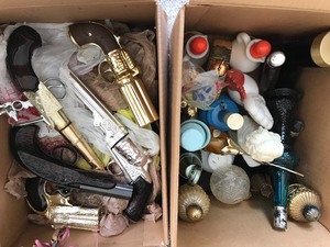lot 24134 image: Old Collection of Avon Bottles  Guns  See Photos