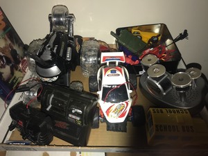 lot 24088 image: Great toy lot - remote control cars - joker figurine 