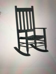 lot 1102 image: style selections rocking chair gray finish retail$129