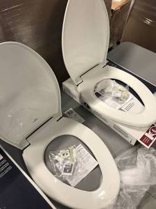 lot 1108 image: Church Affinity White Elongated Slow Close Toilet Seat 17204slow 000