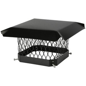 lot 1109 image: Shelter SC99 Single-Flue Black Galvanized-Steel Chimney Cap (9 x 9)
