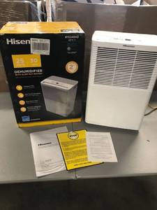 lot 1115 image: Dehumidifier 25 Pint Removable Washable Sturdy 1 Speed Energy Star Compact Size
