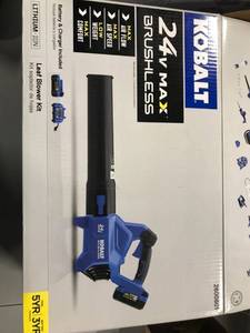 lot 1119 image: kobalt Electric brushless blower.