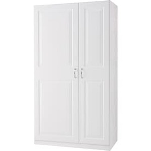 lot 1167 image: Storage System. RSI Home Products 221537 39 in. Multi-Purpose Wardrobe Tall Cabinet, White