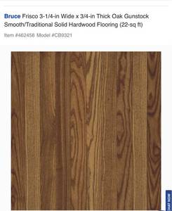 lot 1170 image: Bruce hardwood flooring. covers 22sq feet.