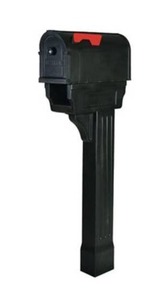 lot 1177 image: CREATIVE SOLUTIONS LLC PP300CBL BLK Mailbox & Post