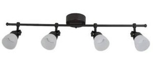 lot 1197 image: allen & roth 4 light 32.99 bronze dimmable LED track bar