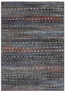 lot 1198 image: Mohawk home pembrook 8 x 10 gun metal indoor abstracr mid century modern area rug