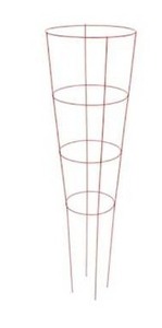 lot 1224 image: 54 powder coated galvanized steel wire round tomato cage