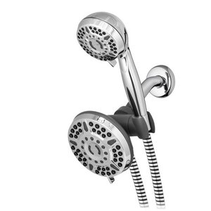 lot 1242 image: Waterpik 6 Mode Powerpulse Dual Shower System, Chrome XET-633643