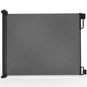 lot 30686 image: Perma Outdoor Retractable Gate, Extra Wide 71 in, Black