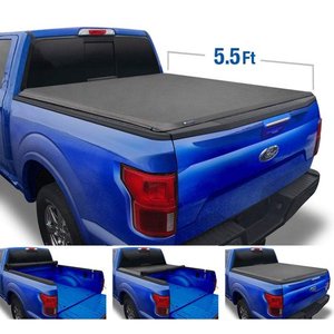 lot 30724 image: Tyger Auto T1 Roll Up Truck Tonneau Cover TG-BC1F9022 Works with 2009-2014 Ford F-150 (Excl. Raptor Series) Styleside 5.5 Bed for Models Without Utility Track System