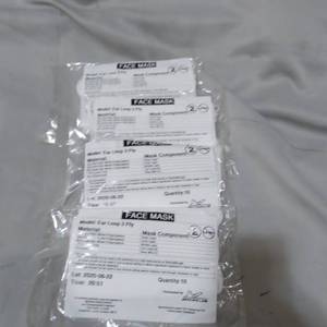 lot 30794 image: Michelin- Face Mask- Ear Loop 3 Ply- 4 (10 count ) Pack